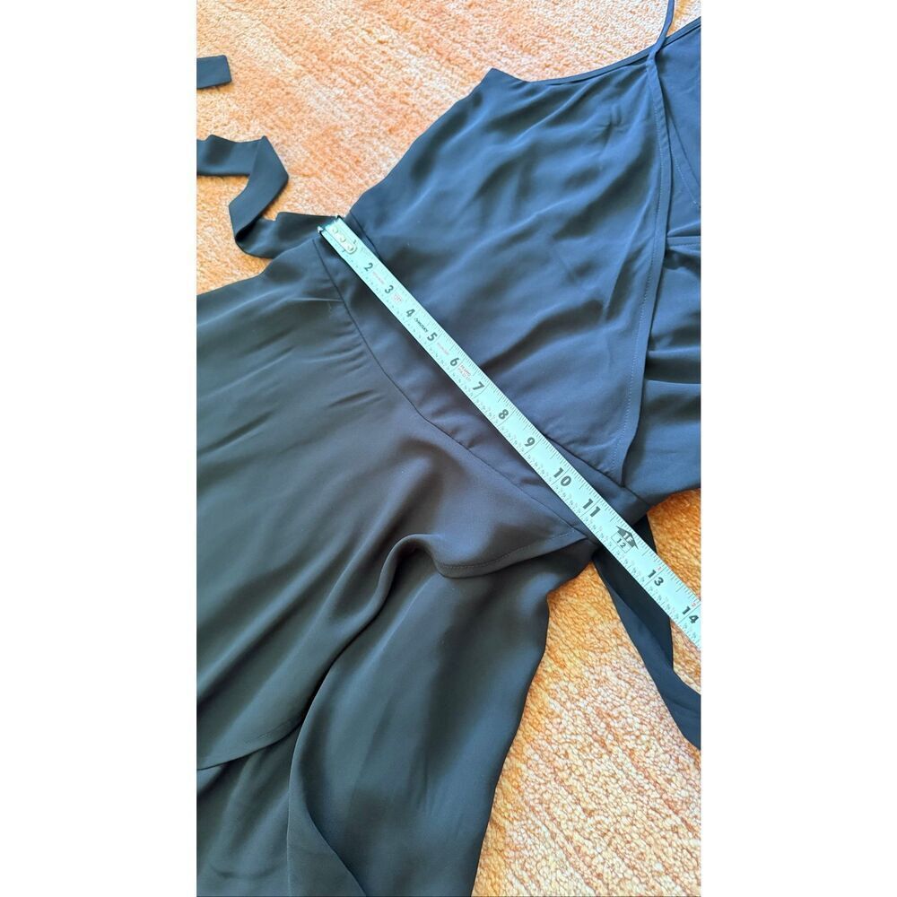 Express Black Wrap Romper Skort Adjustable Straps Size 6 - Picture 7 of 13